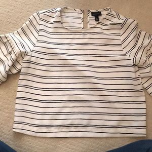 Who What Wear Tops - Who What Wear striped bell sleeve top Who What Wear Tops - Who What Wear striped bell sleeve top